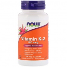 Витамины Now Foods K-2 100 мкг 100 капсул