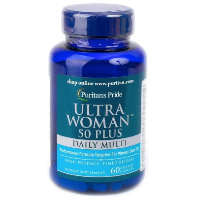 Витамины Puritan’s Pride Ultra Woman 50 + Multi-Vitamin  60 капсул