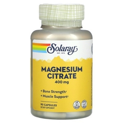 Витамины Solaray Magnesium Citrate 400 мг 90 капсул
